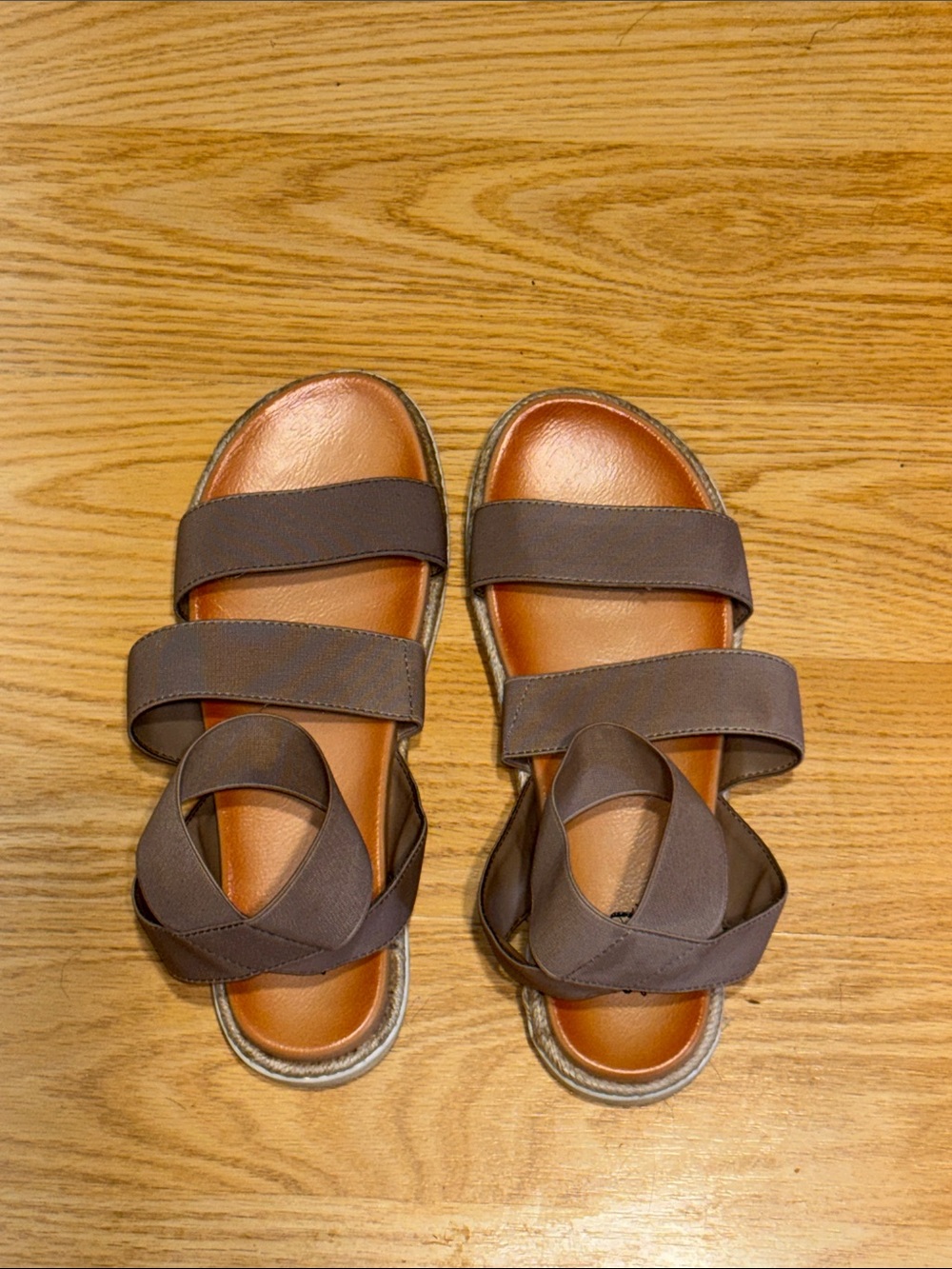 A.N.A. Women’s Taupe Strappy Slide Sandals - Comfortable Everyday Style